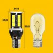 Лампы автомобильные W5W, W16W, T15 заднего хода, подсветки, габаритов - светодиодные - 2 шт.