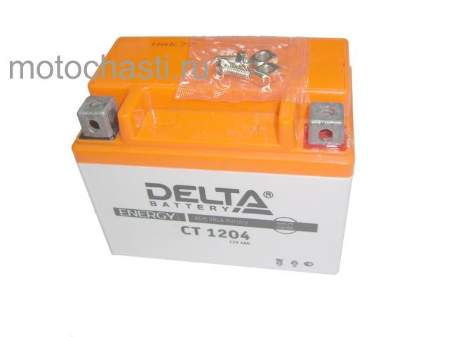 Аккумулятор YB4L (CT-1204) DELTA (114x70x87) -  в е